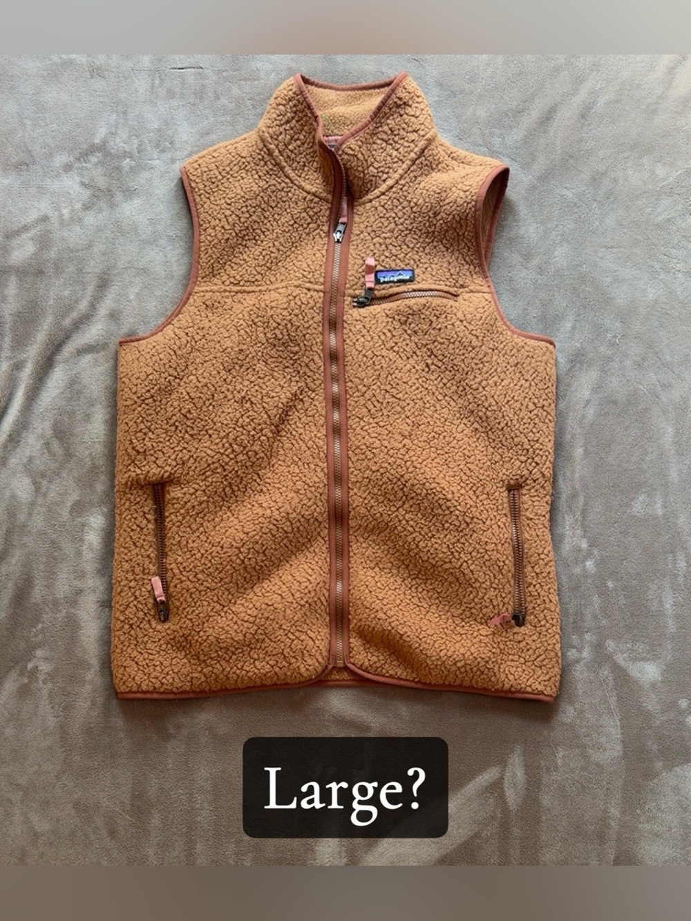 Patagonia Womens Fleece Vest in Warm Rust